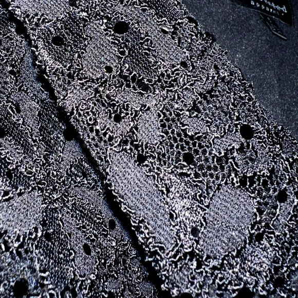 Connected Apparel Sequin-Lace-NWT-Lined Perfect "Little Black Dress"-Size 6 - Picture 10 of 14